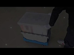 Пластиковый Долли Легкий дизайн Прикрепленная крышка Нестабильный ящик Пластиковая платформа Долли