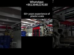 Пластиковый ящик складной штабелируемый для хранения, транспортировки, контейнер с прикрепленной крышкой