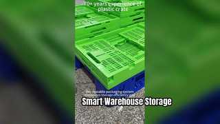 1200×1000 Plastic Pallet with 600×400 Foldable Crates – Efficient Returnable Packaging Solution