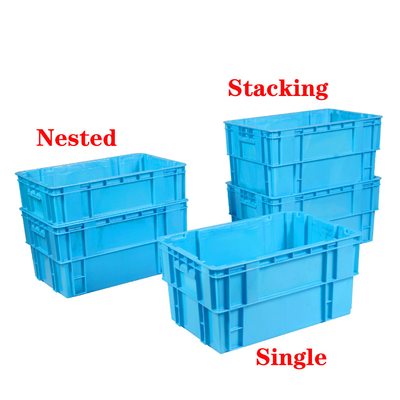 Купить Solid Box Style Logistic Transport PP Plastic Moving Crate Soft Drink для промышленного хранения Производство в сети