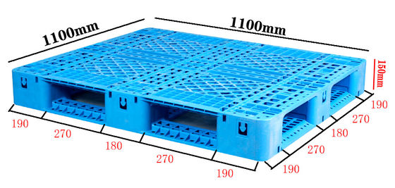 купить 1100×1100 Производитель пластиковых поддонов Тяжелая работа HDPE поддоны OEM настройка Производство в сети