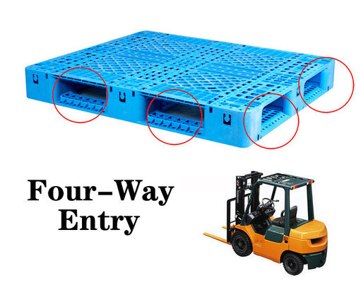 Купить PP Stackable Warehouse heavy duty plastic pallet Four Way Forklift Entry Sustainability Производство в сети