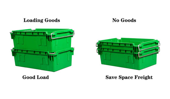 Купить Stackable Nestable Plastic Crate With Metal Handle Logistics Turnover Crate Reusable Logistics Container Производство в сети