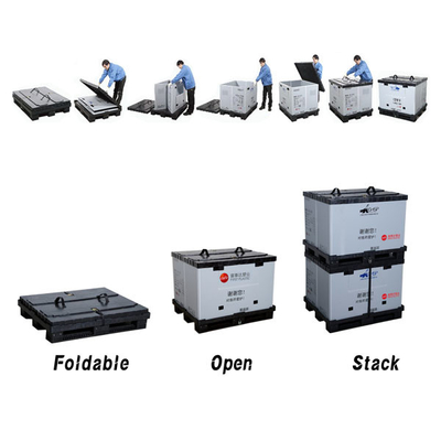 Купить Свертываемый пластиковый контейнер, поддоны, сложные тяжелые грузовые машины Производство в сети